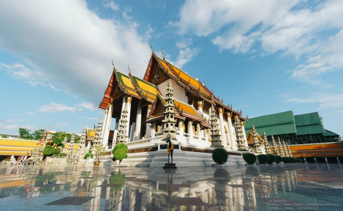 Different angles of Thai temple